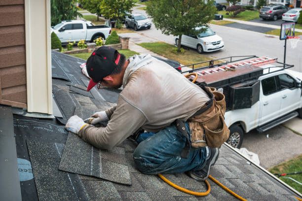 Professional Roofing technician working in Apex, NC
